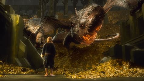 Smaug The Hobbit Movie Breathing Fire