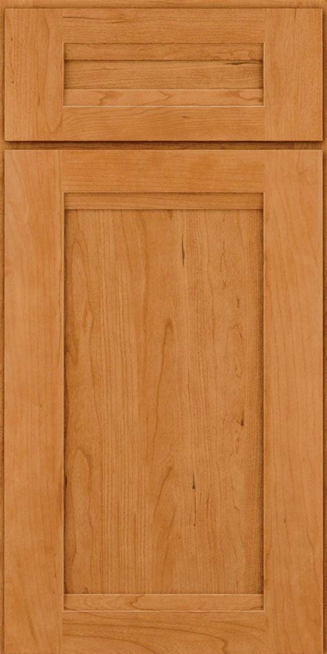 Door Detail - Square Recessed Panel - Veneer (SNC) Cherry in Natural - KraftMaid Cabinetry ...