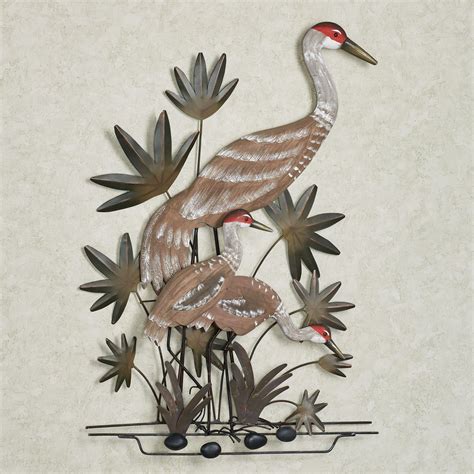 Sandhill Cranes Indoor Outdoor Wall Art Sculpture