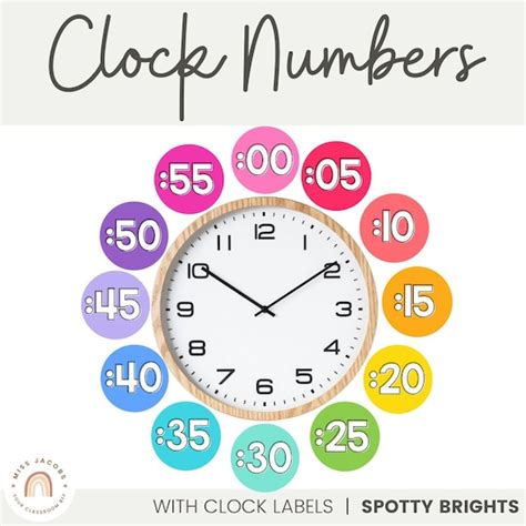 Clock Numbers SPOTTY BRIGHTS - Etsy