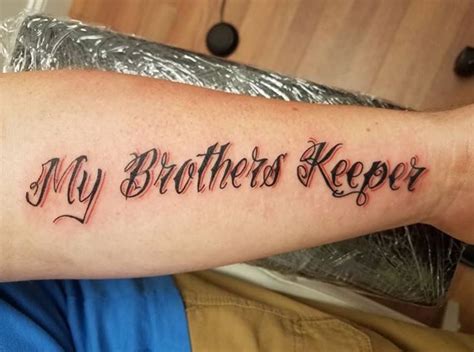 50 Best My Brother’s Keeper Tattoos, Ideas & Meanings - Tattoo Me Now