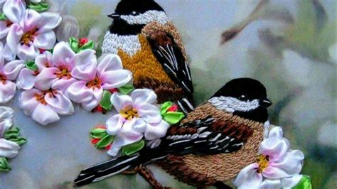 Hand Embroidery Bird's Designs | Sparrow Embroidery Bird Designs | - YouTube