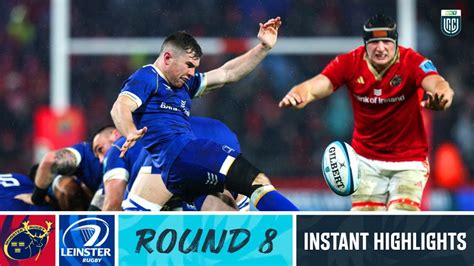 Munster v Leinster | Instant Highlights | Round 8 | 2023/24 - YouTube