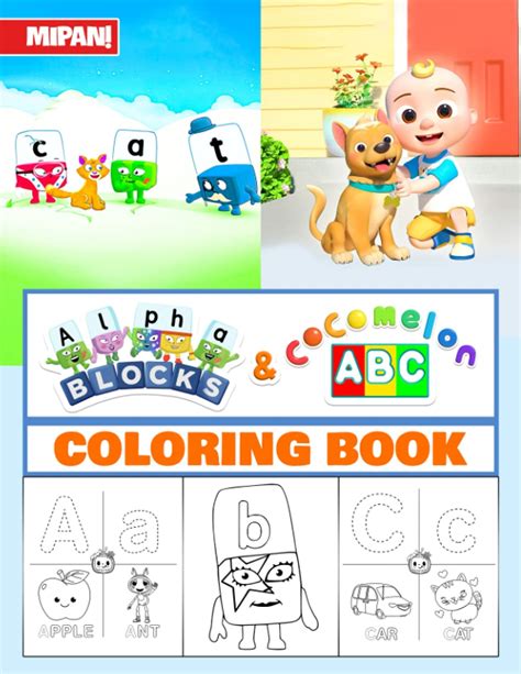 Buy MiPan! - Alphablocks & Cocomelon ABC Coloring Book: Preschool Activity Workbook for Kids Age ...