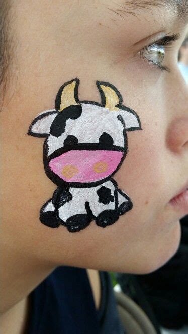 Cute cow. | Face painting easy, Animal face paintings, Face painting ...