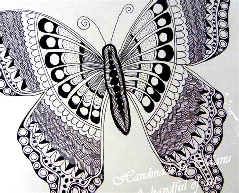 Butterfly Zentangle