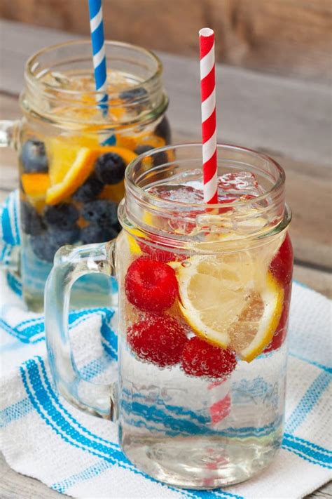 Sparkling Fruit Drinks stock photo. Image of jars, food - 29786372