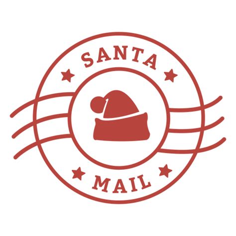 Christmas Santa Mail Lettering PNG & SVG Design For T-Shirts