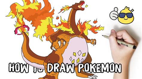 How To Draw Pokemon Gigantamax Charizard Step By Step | Duc Draw - YouTube