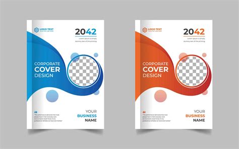 Corporate Book Cover Design Template in A4. Can be adapt to Brochure, Annual Report, Magazine ...