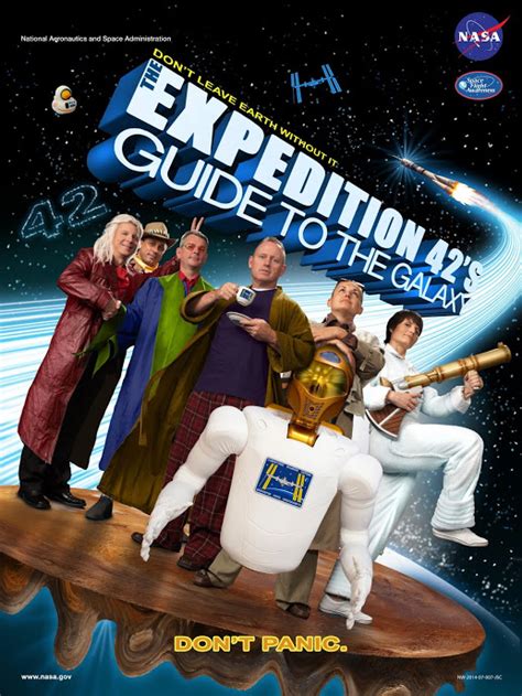 ISS Expedition 42 Hitchhiker's Guide Poster | The Mary Sue