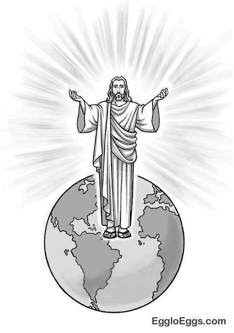 Coloring Page For Jesus Light Of The World - Coloring Home