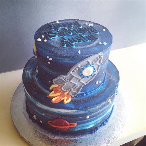 Space and Galaxy Cake - Hayley Cakes and Cookies Hayley Cakes and Cookies