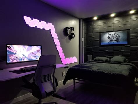 30 Stunning Gaming Bedroom Ideas in 2023 | Displate Blog | Gamer bedroom, Bedroom setup, Small ...