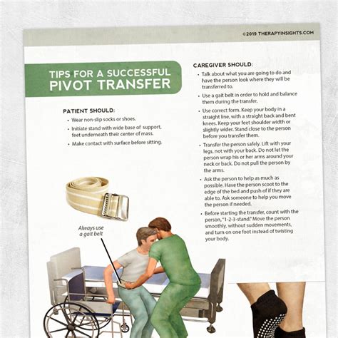 Tips for Successful Pivot Transfers – Adult and pediatric printable resources for speech and ...