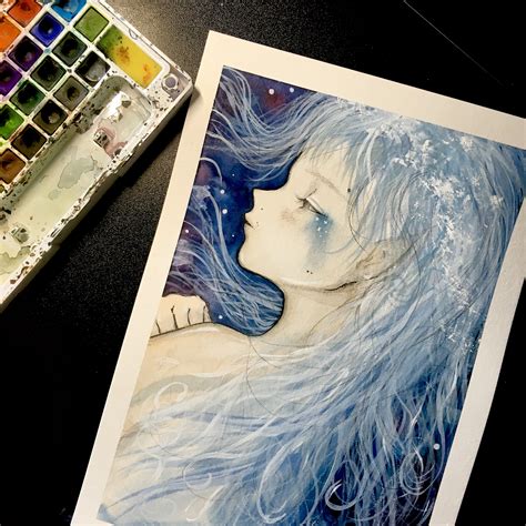 Silver Haired Anime Boy Fanart- Watercolor Painting | lupon.gov.ph