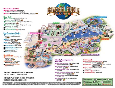 Universal Studios Orlando Park Maps - Cities And Towns Map