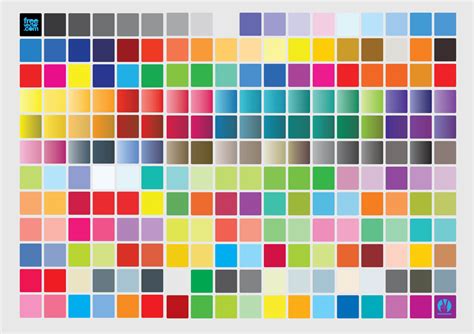 Color Chart Vector Art & Graphics | freevector.com