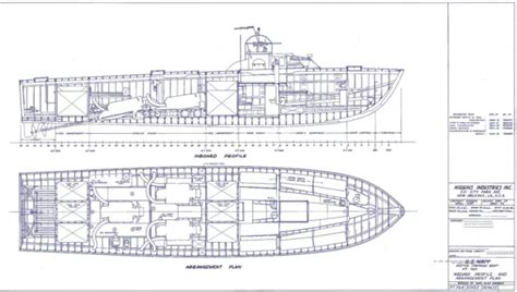 HIGGINS PT BOAT Blueprint Plans Ww2 Torpedo Navy Rare Detailed Period ...