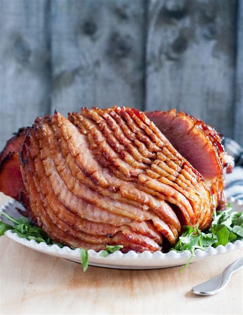 Spiral Ham with a Honey Bourbon Glaze - Goodie Godmother