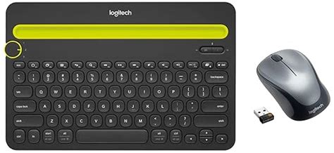 Logitech K480 Wireless Multi-Device Keyboard Black & M235 Wireless Mouse, 2.4 GHz with USB ...