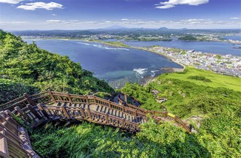 Walkway for Hiking at Jeju Island Stock Image - Image of mountain, city: 157875481