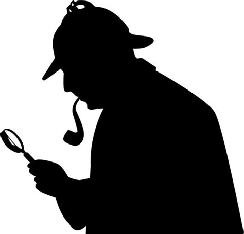 Detective silhouette Stock Vectors, Royalty Free Detective silhouette ...