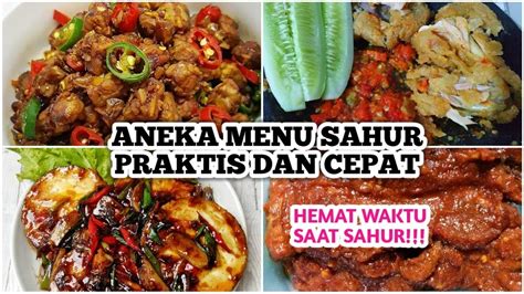 IDE MENU SAHUR PRAKTIS | MENU SAHUR SEDERHANA DAN CEPAT - YouTube