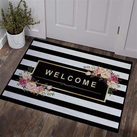 Welcome Mat Clipart Black And White