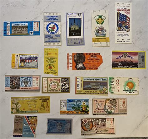 My LSU football bowl ticket stub collection | Tiger Rant