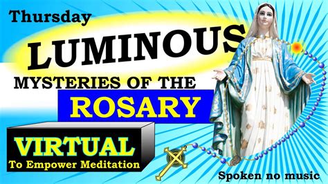 Virtual Rosary Luminous Mysteries – Thursday – video meditation - YouTube