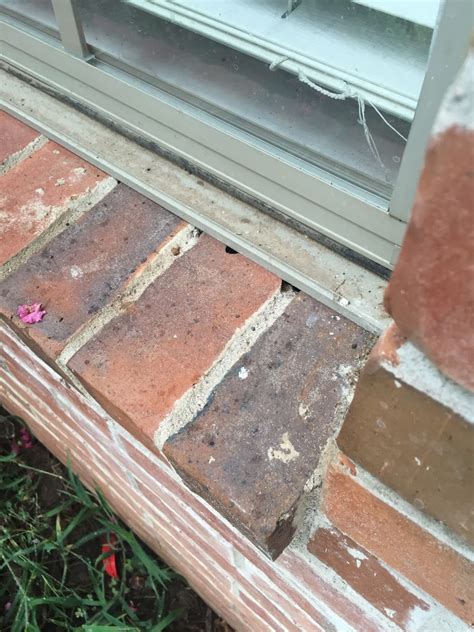 walls - Should I repair small gaps between brick sill and window frame? - Home Improvement Stack ...