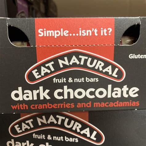 Eat Natural bars Dark Chocolate with Cranberries and... - Depop