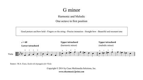 Viola : G minor Scales & Arpeggio - Grade 1 - YouTube