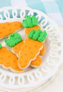 Carrot cut out cookies