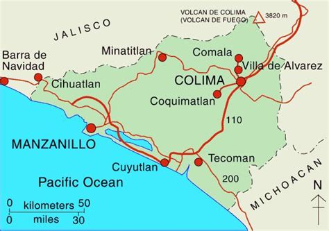 Interactive Map of Colima - MexConnect | Interactive map, Colima, Map