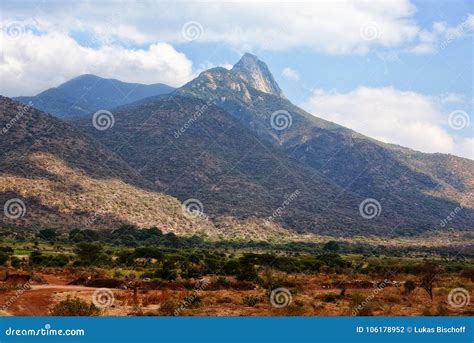 Tanzania Mountains stock photo. Image of herd, elephant - 106178952