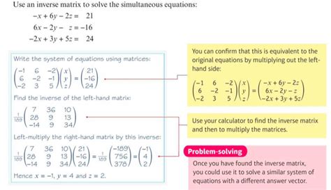 Solving Systems of Equations Using Matrices