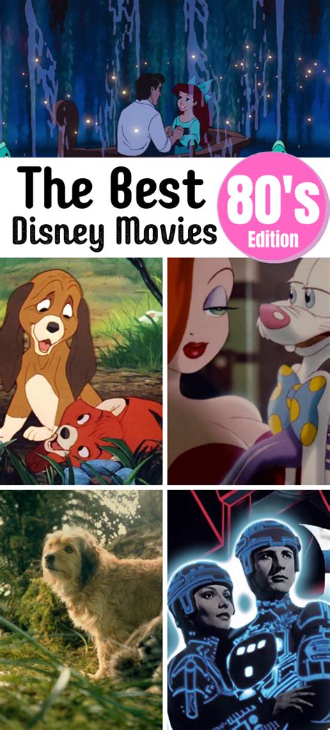 Best Disney Movies of the 1980's | 80s disney movies, Best disney movies, Disney movies