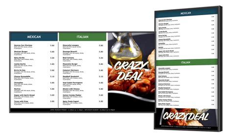 Digital Menu Board Software