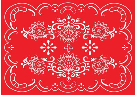 Red Vector Paisley Border 86623 Vector Art at Vecteezy