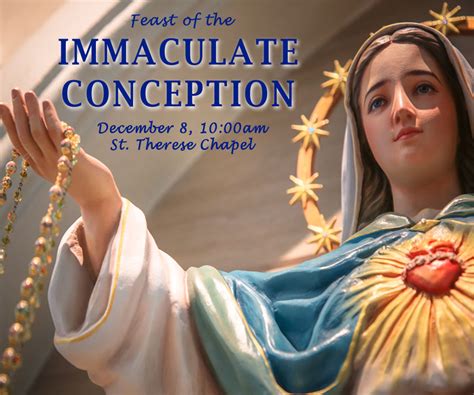 Feast of the Immaculate Conception of the Blessed Virgin Mary - Indiana ...