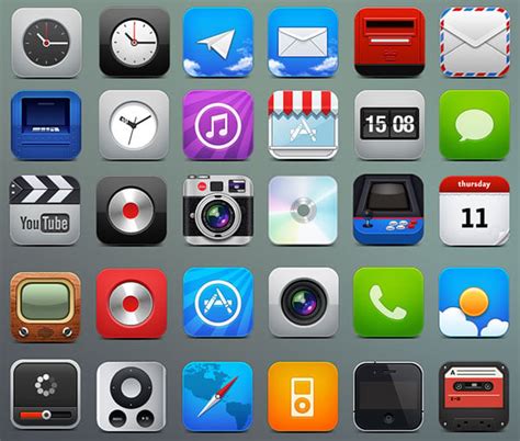 25 Absolutely Free Beautiful iOS iPad/iPhone App Icons Sets To Download ...