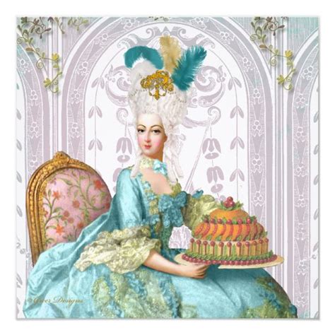 Marie Antoinette Let them Eat Cake Card | Zazzle.com