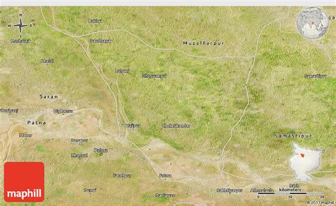 Satellite 3D Map of Vaishali