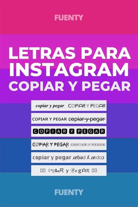 LETRAS INSTAGRAM para copiar y pegar: cursiva, negrita..