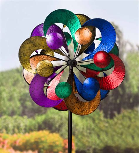 Add beauty and dimension to your yard or garden with our 4-Tier Wind Spinner. This spinner’s ...