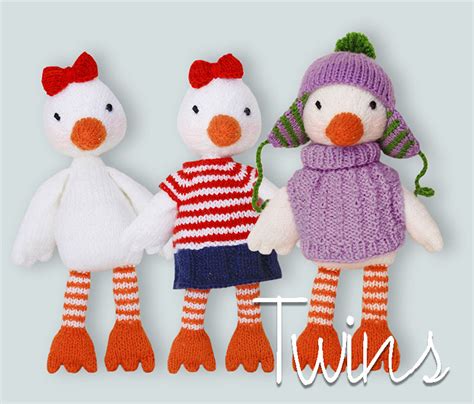 Twins' Knitting Pattern MiniShop: Petunia the Bird