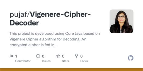 GitHub - pujaf/Vigenere-Cipher-Decoder: This project is developed using Core Java based on ...