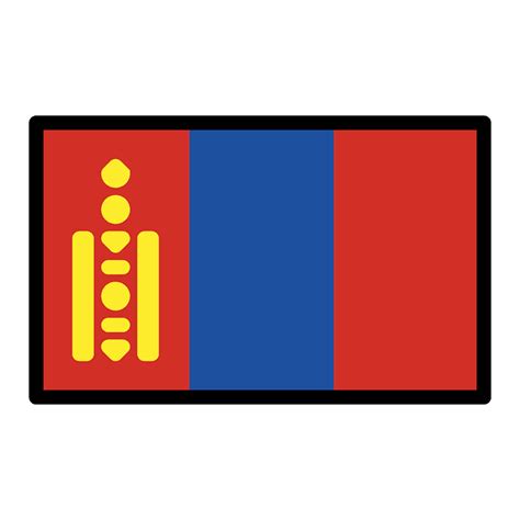 Mongolia flag emoji clipart. Free download transparent .PNG | Creazilla